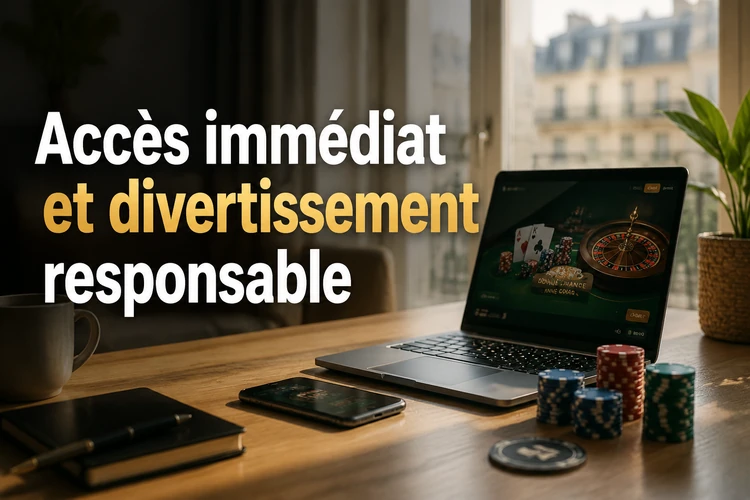 Accès immédiat et divertissement responsable