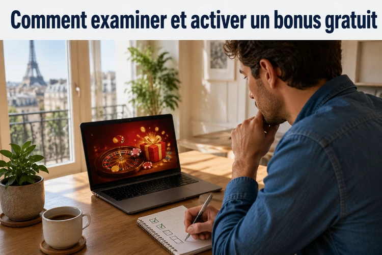 Comment examiner et activer un bonus gratuit