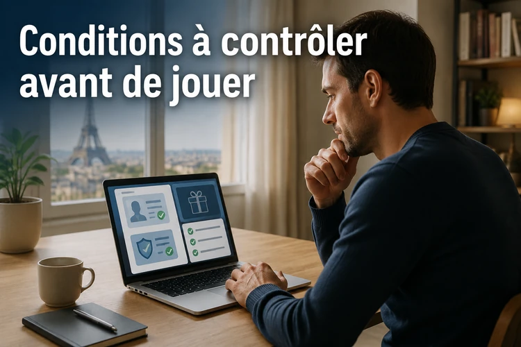 Conditions à contrôler avant de jouer