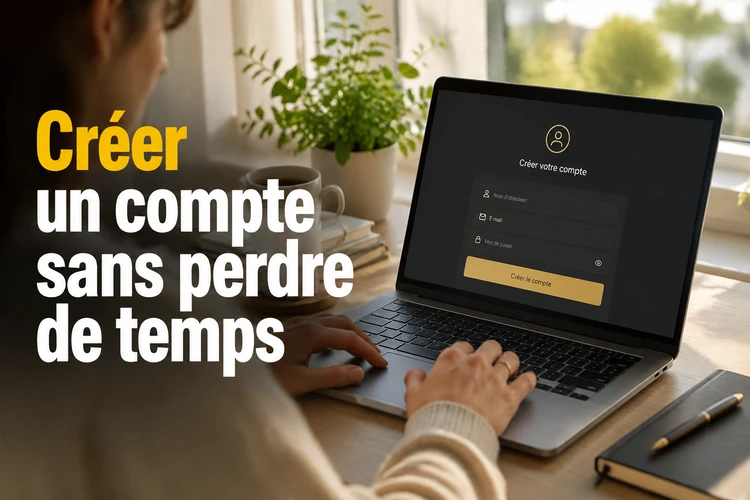 Créer un compte sans perdre de temps